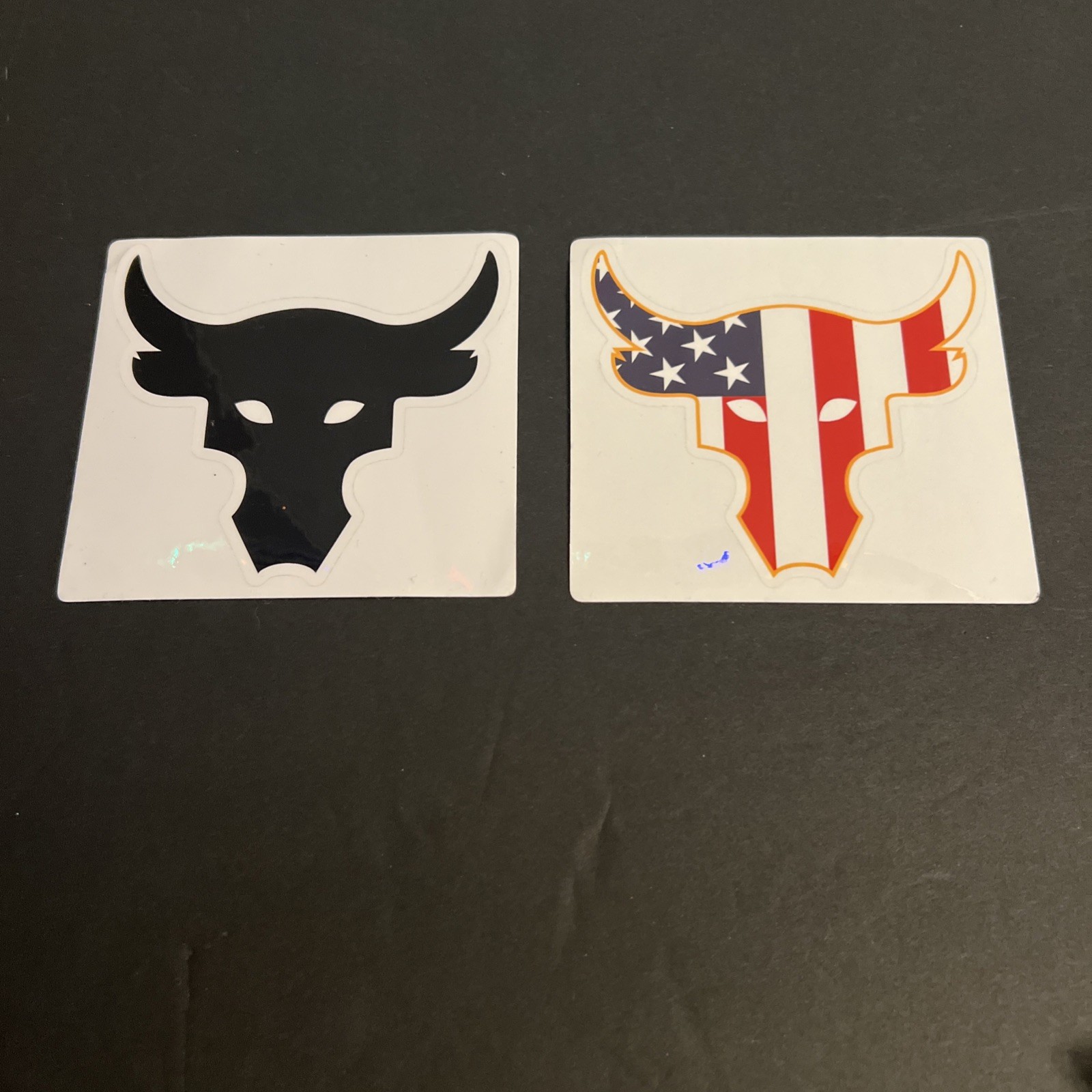 Project Rock Brahma Bull Box Decals Stickers Set Of Two 4" Collectible Decals