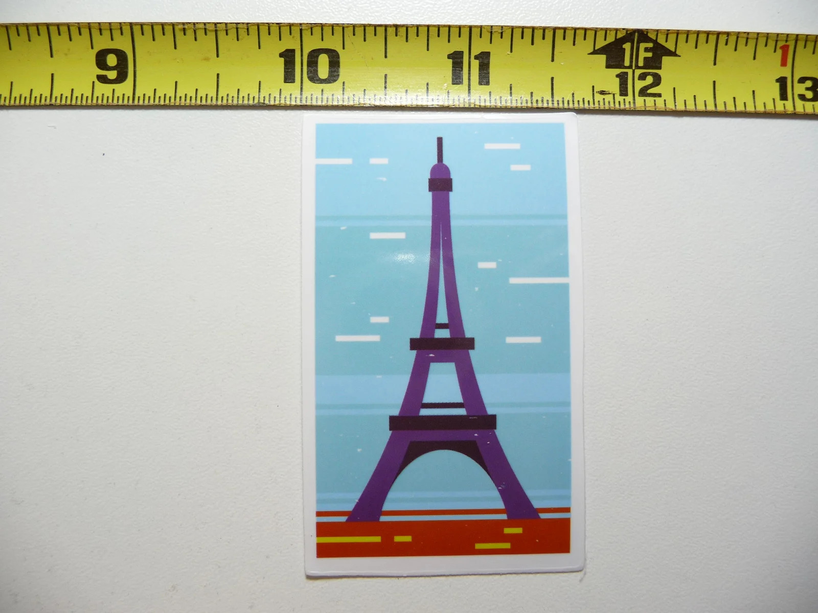 EIFFEL TOWER PARIS FRANCE CLOUDS SMALL STICKER DECAL TRAVEL VACATION ON HOLIDAY
