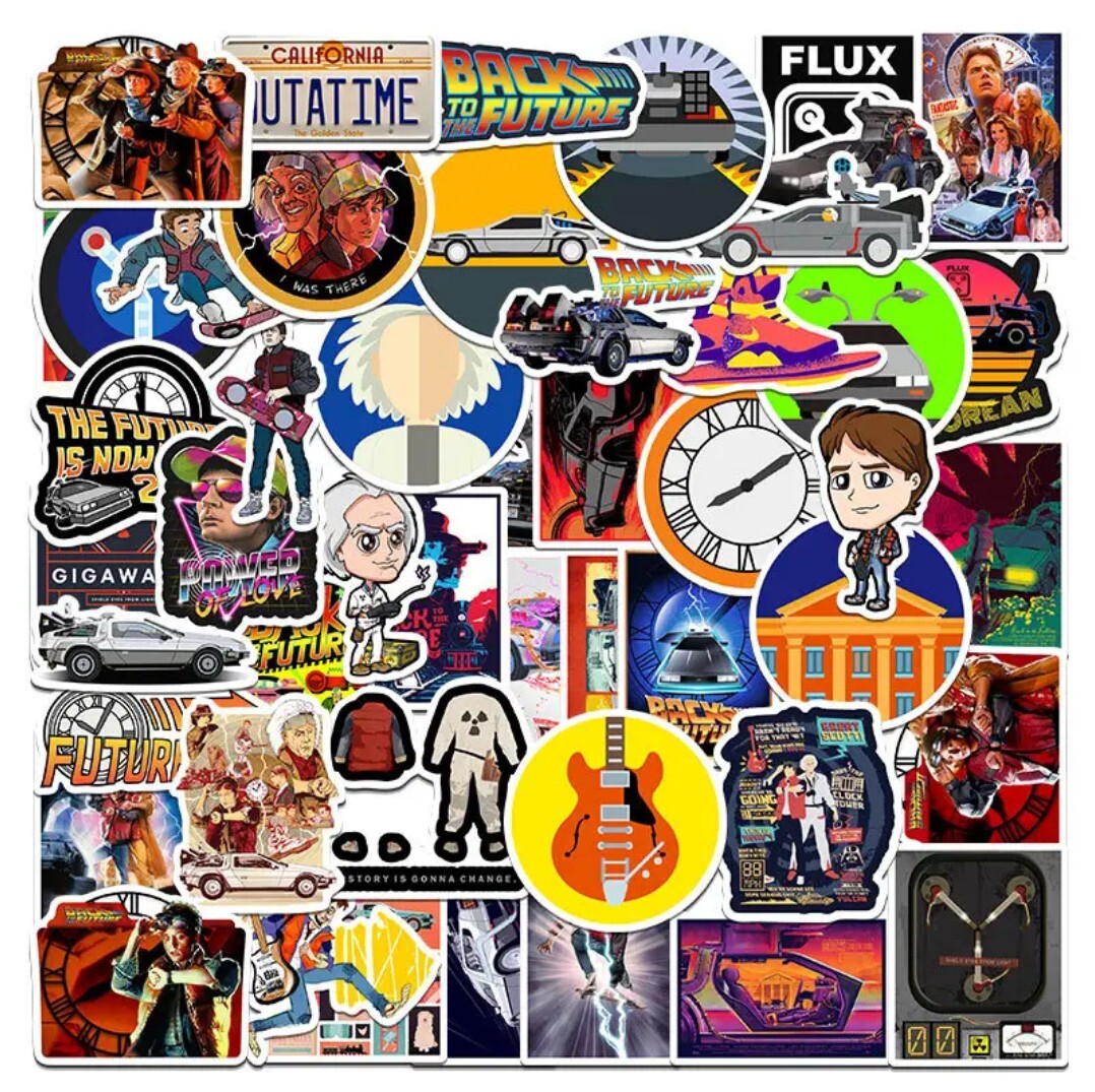 10 PCS Back To The Future Movie Stickers BRAND NEW