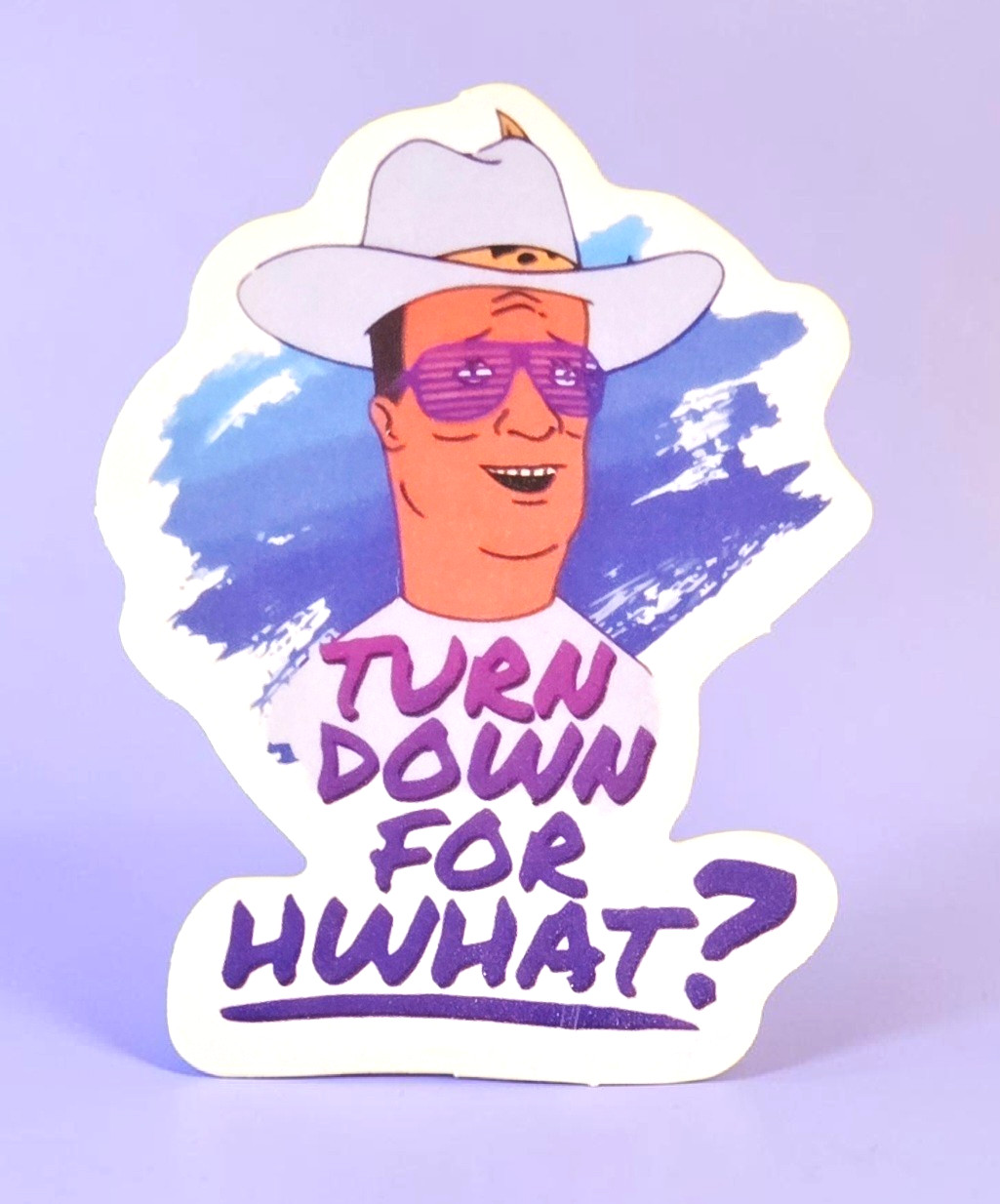 Turn Down For HWHAT? Hank Sticker Decal Computer Laptop Water Bottle NEW