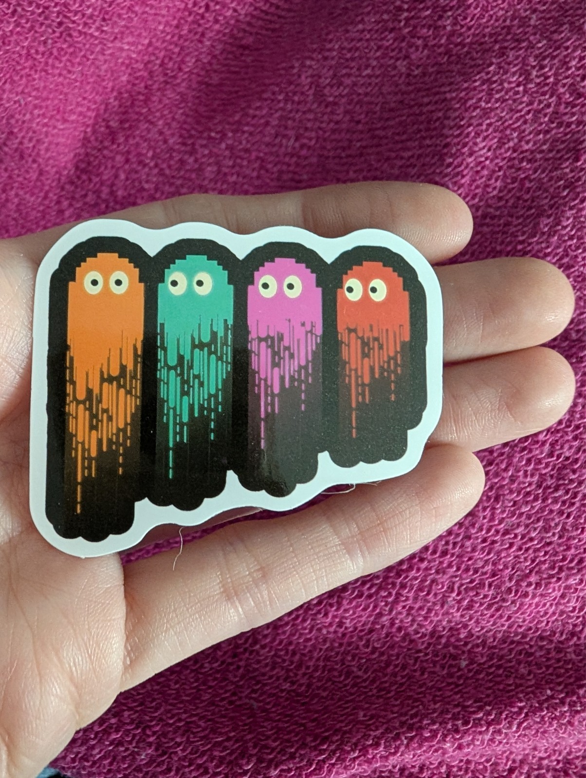 Pac-Man Sticker – Retro Arcade, Video Game, Blinky, Ghost, Pinky, Clyde