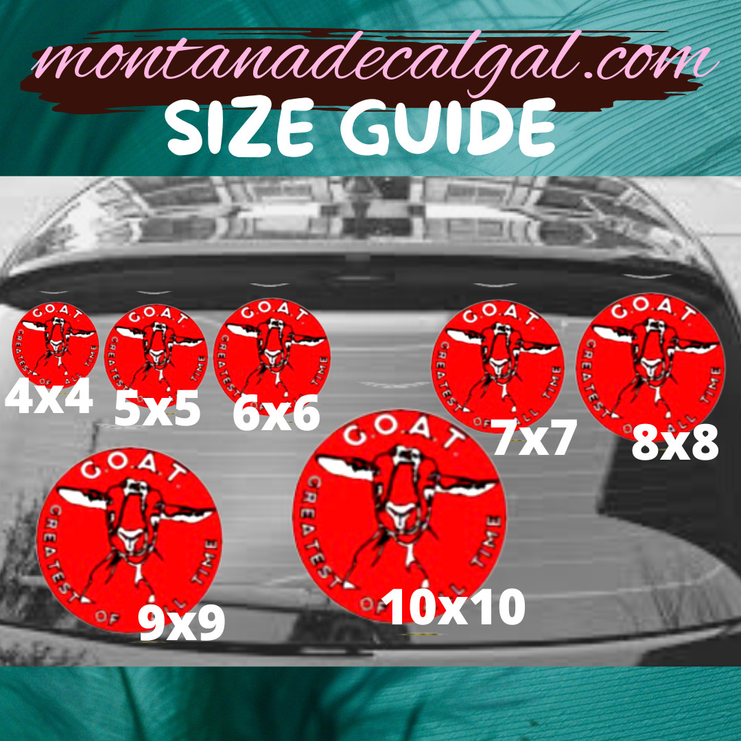 Montana Is Full Vinyl Sticker Decal for Vehicles | Montana Stickers for Cars