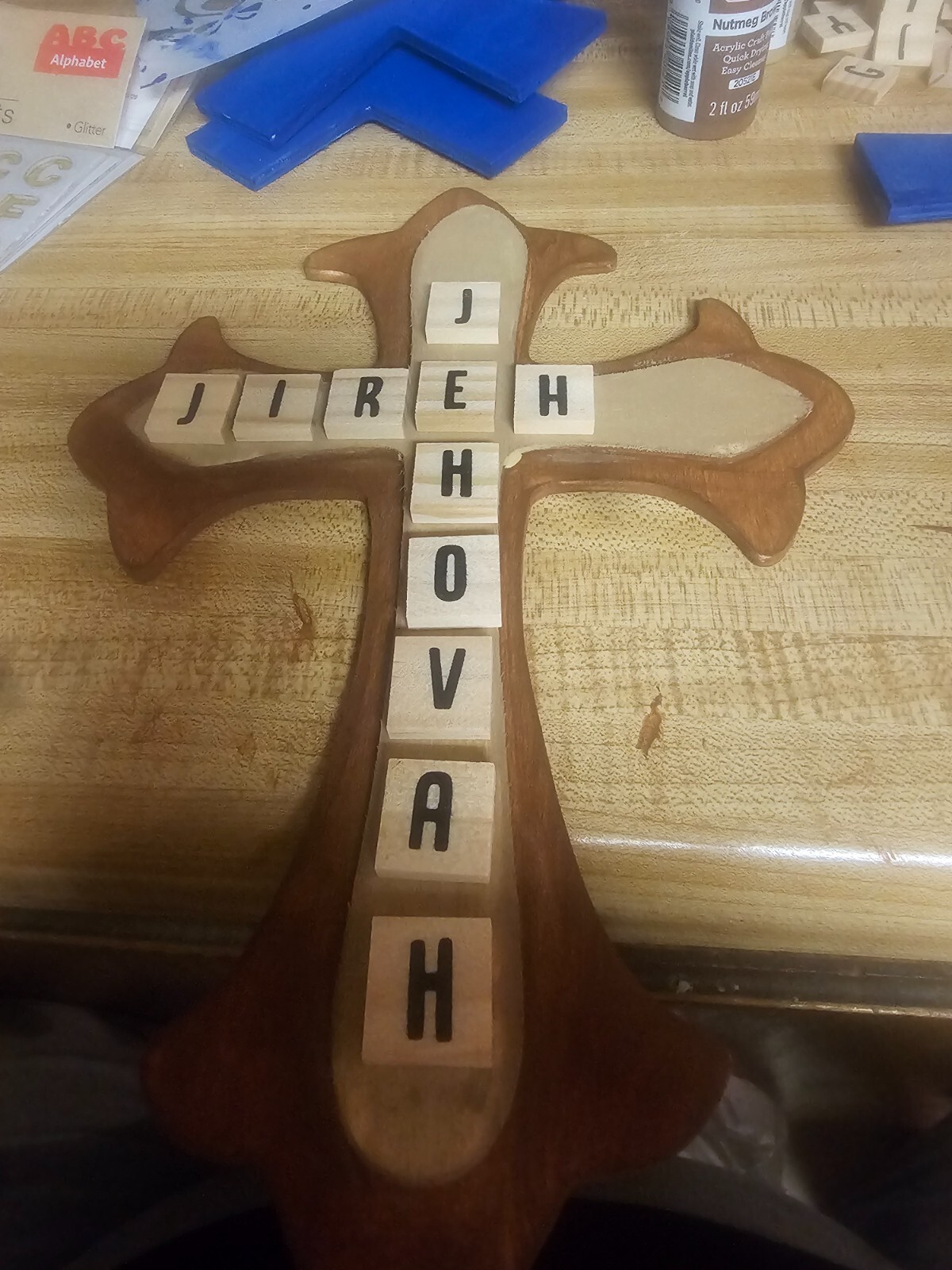 wall decor handcrafted wooden cross christian religious
