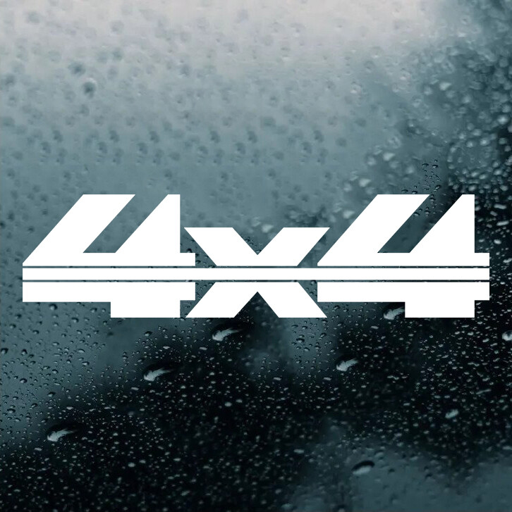 4 x 4 Vinyl Decals V11 | Pair Off Road Truck 4-Wheel 4WD 4×4 | Die Cut Stickers