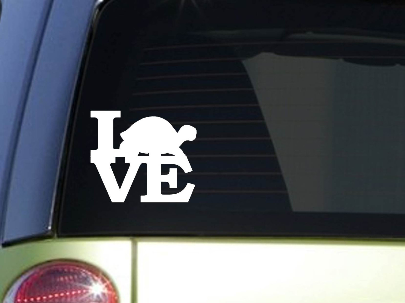 Turtle Love 6" STICKER *F156* DECAL sea turtle shell box turtle tortoise