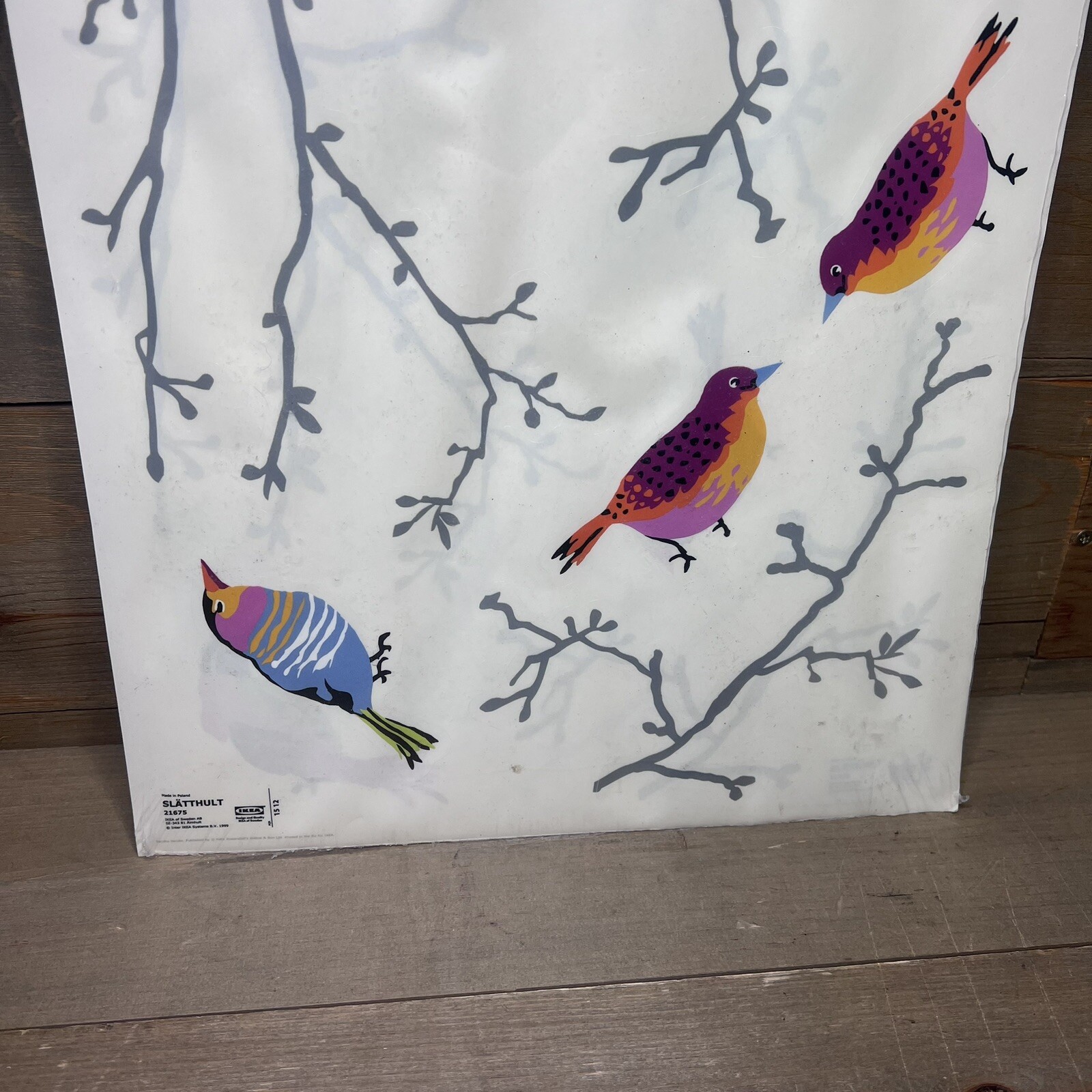 IKEA Slatthult Sandra Jacobs Birds Wall Art Decals Stickers 2014 New Sealed