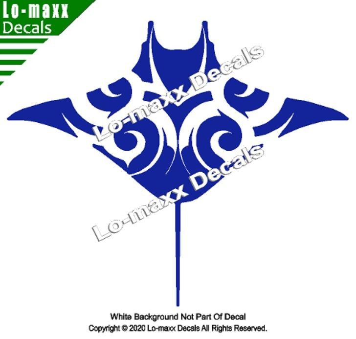 Manta Ray Fish Sea Life Seashore Ocean Beach Car Truck SUV Die Cut Vinyl Decal