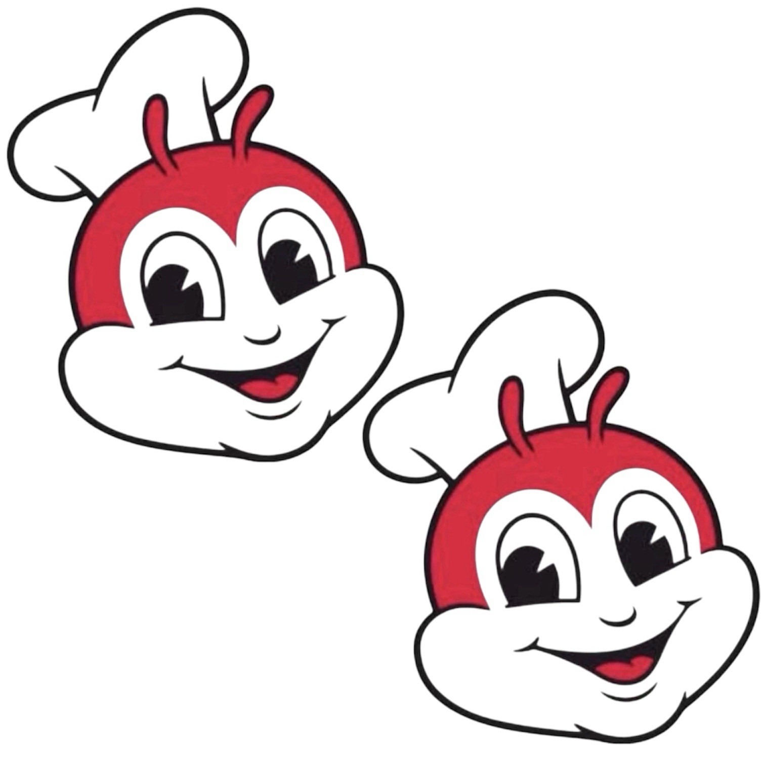 2 PACK – JOLLIBEE PHILIPPINES FAST FOOD 2.5” VINYL DECAL DIECUT STICKER SET LOT