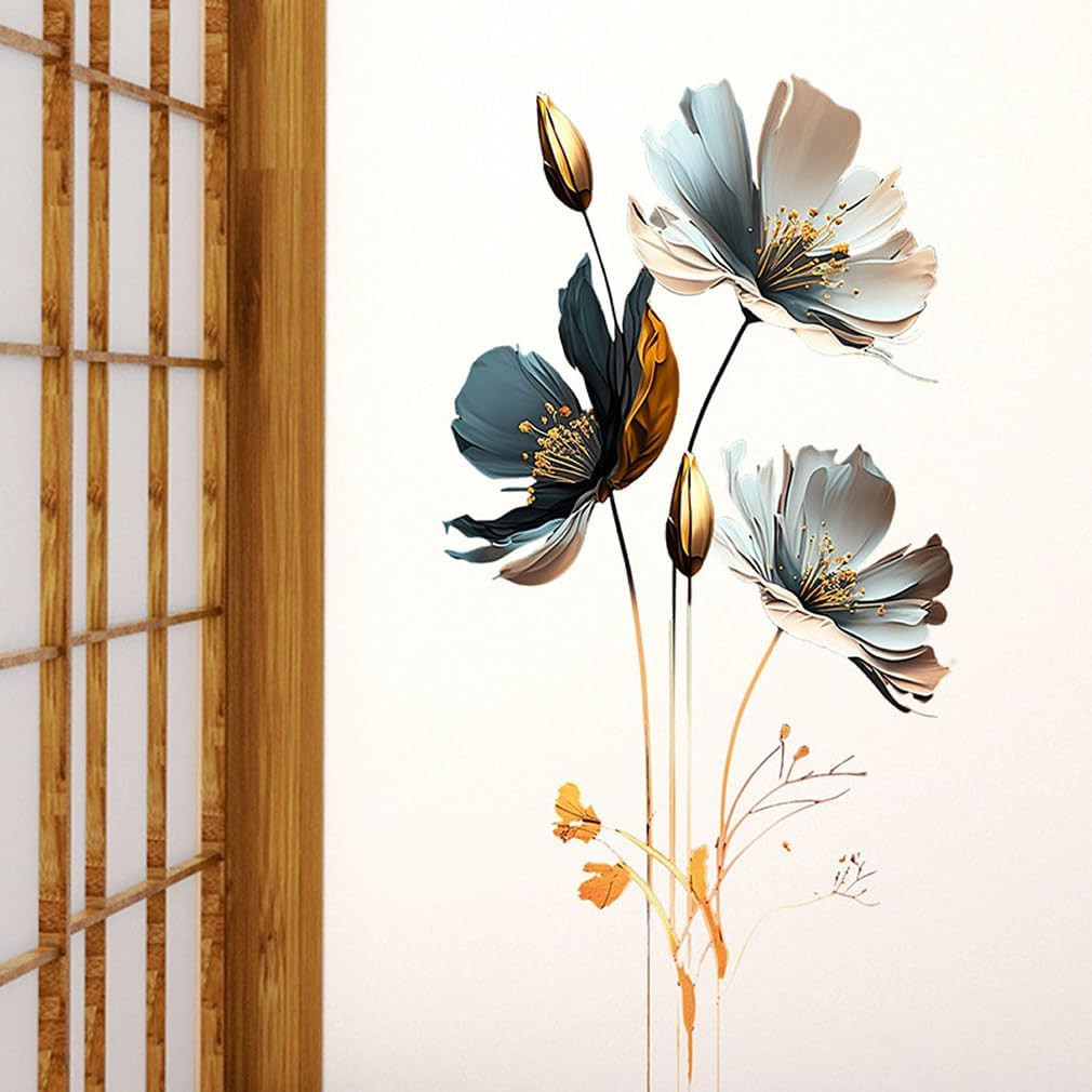 3D Wall Stickers DIY Flower Wall Decal Removable Waterproof Wall Art Decor fo…