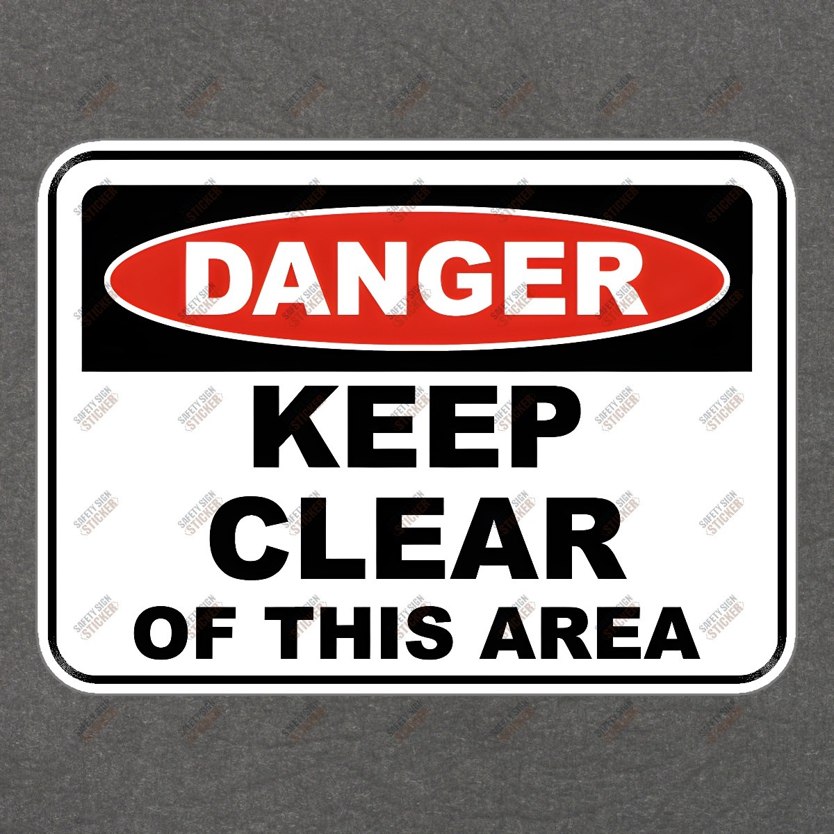 Danger Keep Clear Safety Sign Sticker OSHA Compliant Hazard Warning #941838
