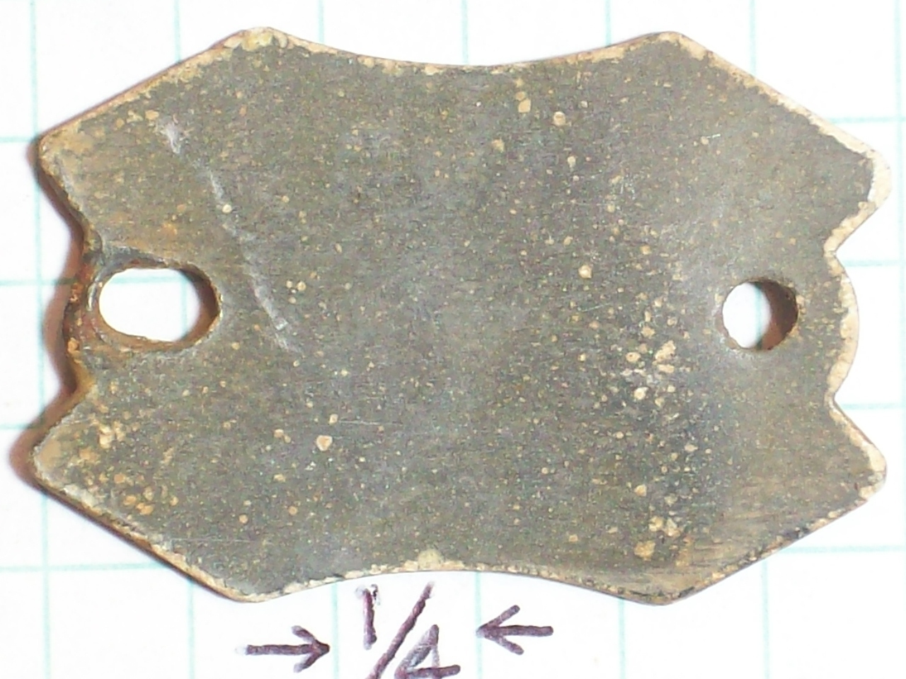 CANINE DOG TAG 1955 N.Y.S. DOG TAG 769063 METAL RECTANGULAR CONCAVE SIDES BEVELE