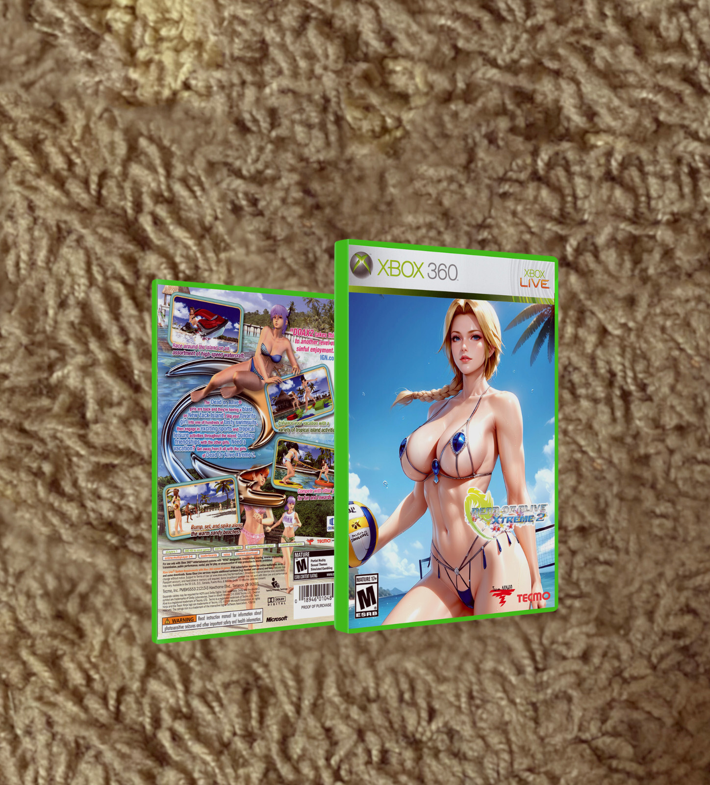 Dead or Alive Ultimate Xtreme Series XBOX, 360 CUSTOM COVER ART NO GAME NO CASE