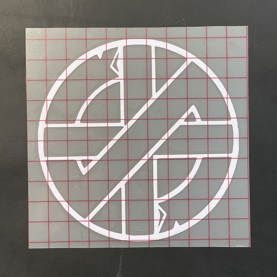 Crass Car Decal Vinyl Band Logo Glossy Bumper Sticker Crust Punk Discharge