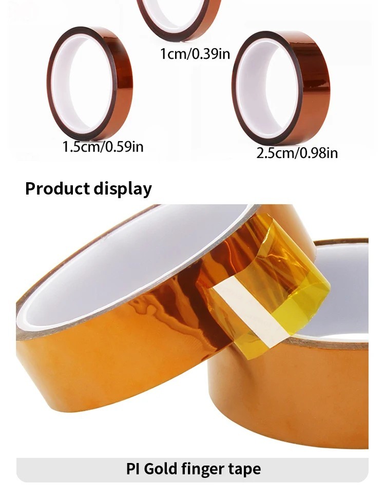 30M Gold Finger Polyimide Tape High Temperature Resistant Insulation Tape