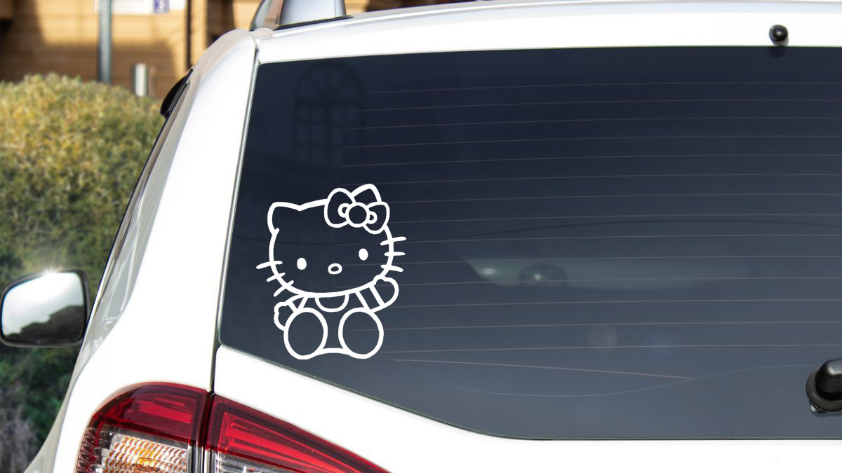 Hello Kitty Decal Vinyl Window Sticker