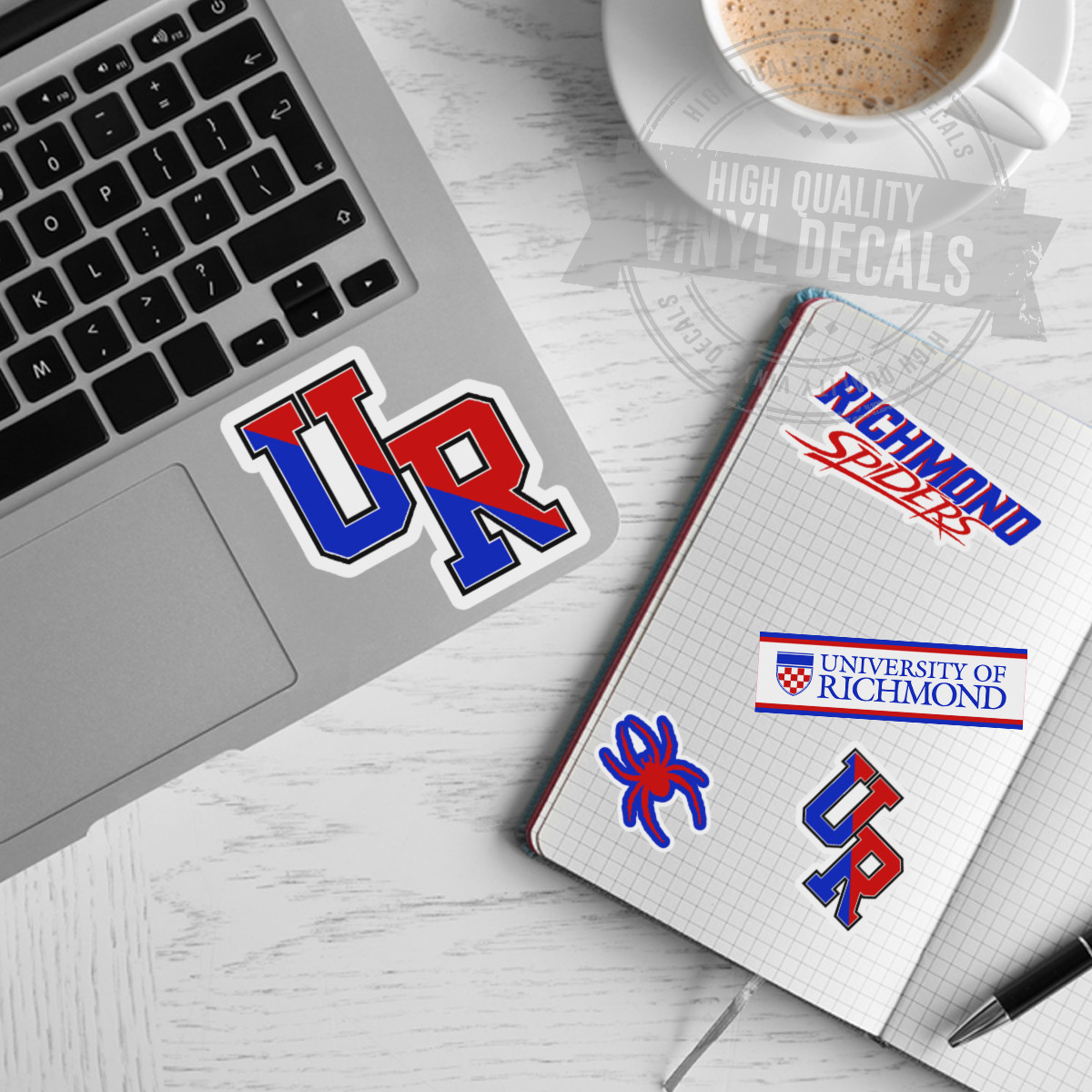 University of Richmond NCAA Spiders A4 High Quality Printed Vinyl Decal Sticker