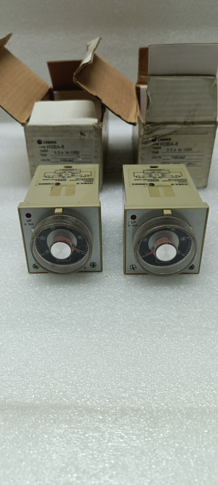 Chanko H3BA-8 TIMER 0.5s to 100h LOT OF 2 FREE FAST SHIP