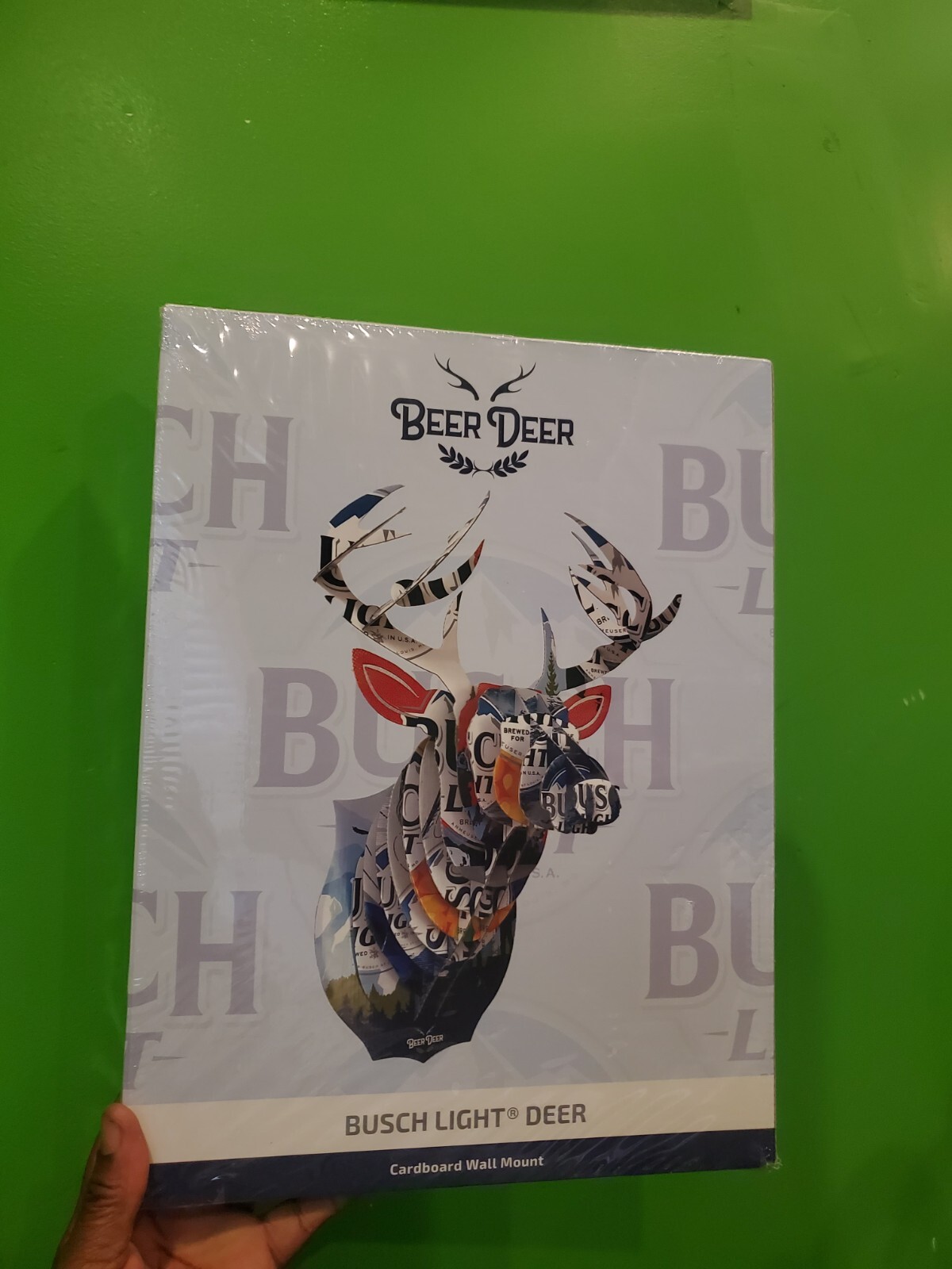 Beer Deer Busch Light Deer Cardboard Wall Mount Special Edition: New