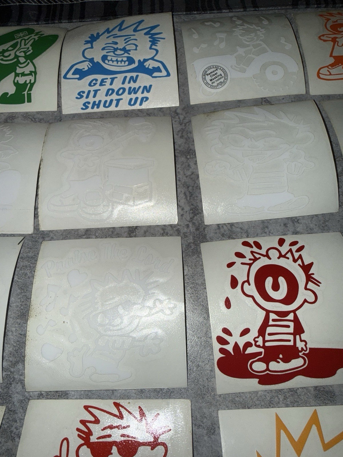 Rare 20 Piece Vintage Sticker Lot Calvin…. Calvin N Hobbes Street Graphics