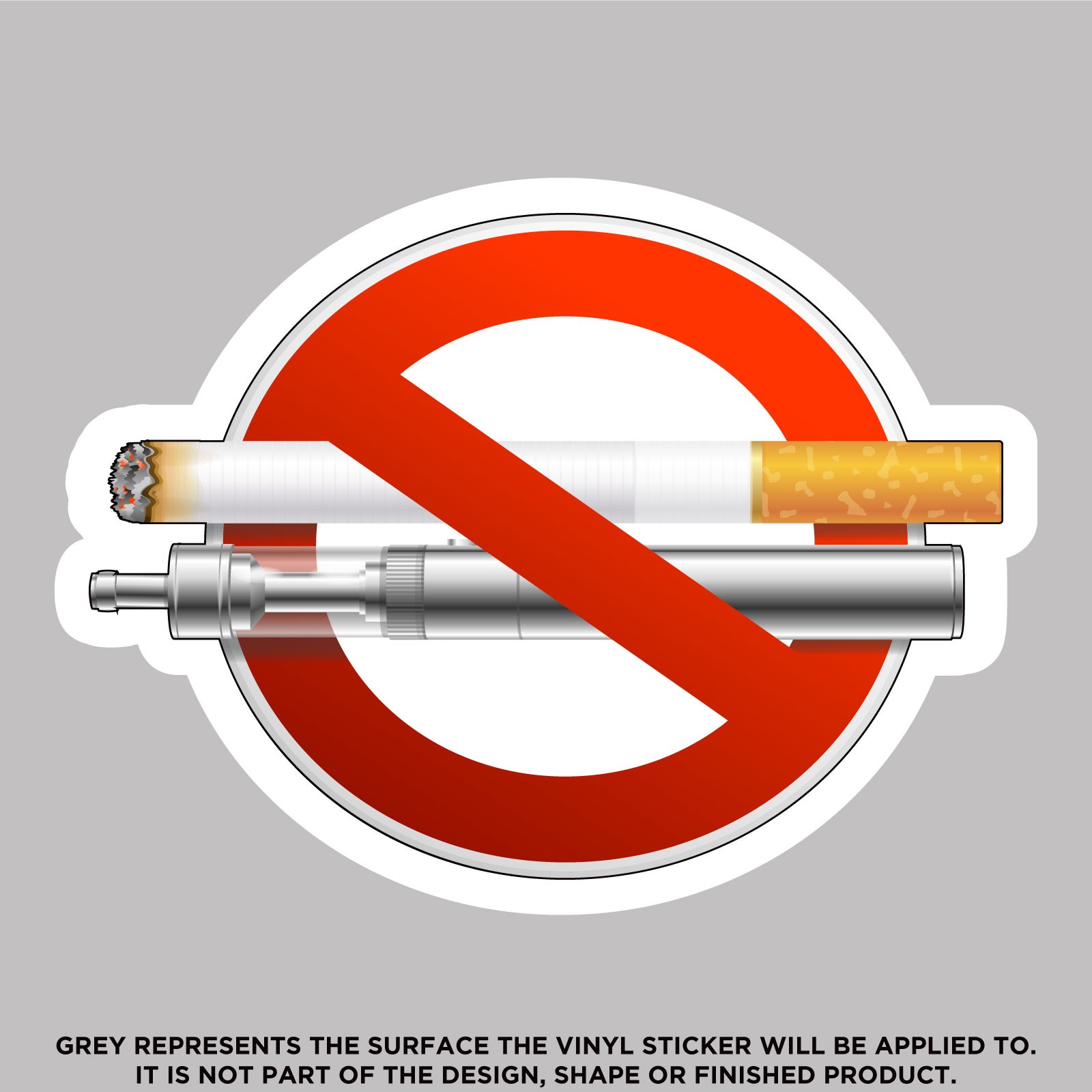No Smoking No Vaping Realistic