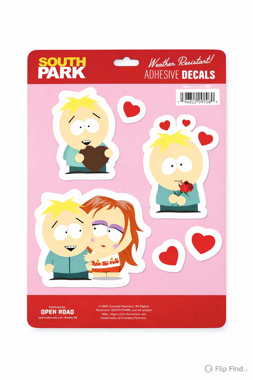 South Park Butters Sticker Set Weather Resistant Adhesive Decals USA