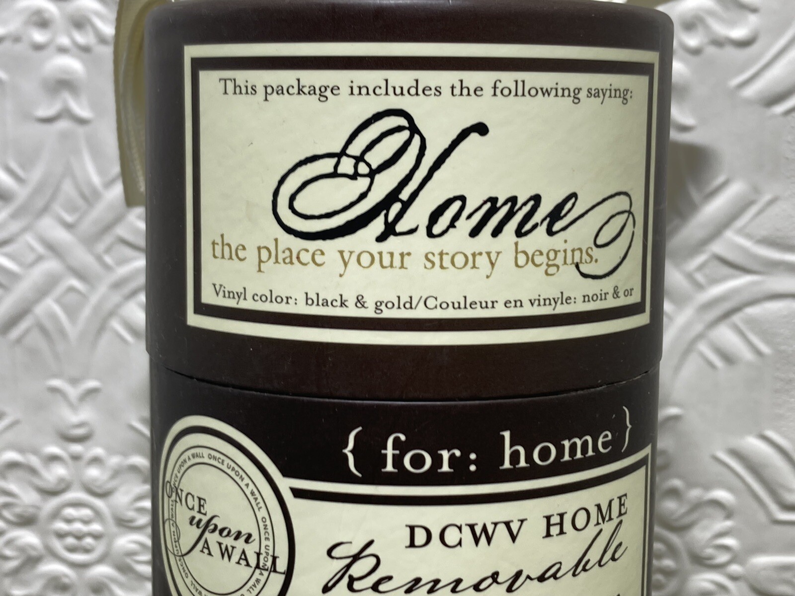 DCWV Home Removable Vinyl Wall Lettering "Home The Place Your Story Begins" NEW