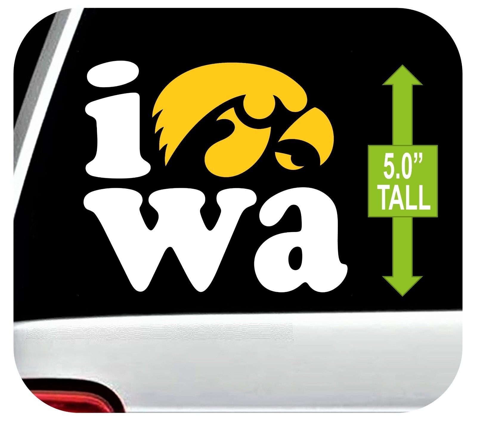 Iowa Hawkeyes Vinyl Decal Sticker Choose Size