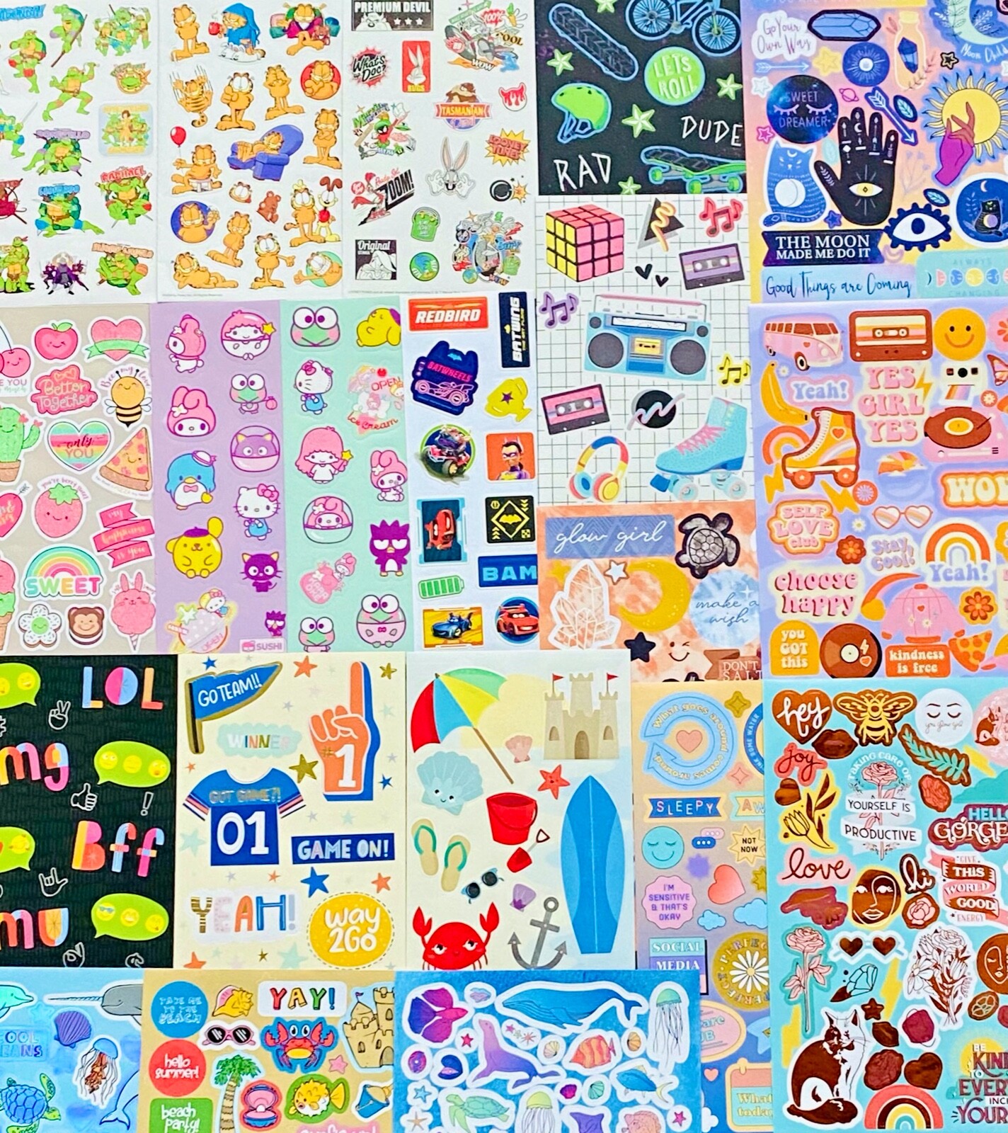 100+ Stickers Retro Crayons Crayola Colors art tools supplies collage create fun