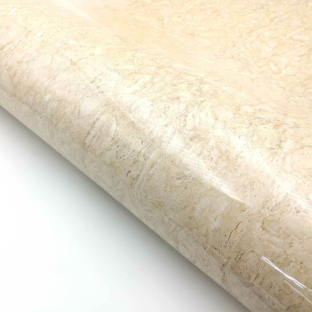 Marble Contact Paper Self adhesive – Brown Glossy Faux Marble Paper