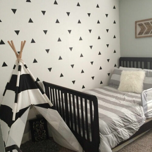 2.5" X 2" Triangles Home Office Wall Window Decor Vinyl Nursery Decals Stickers