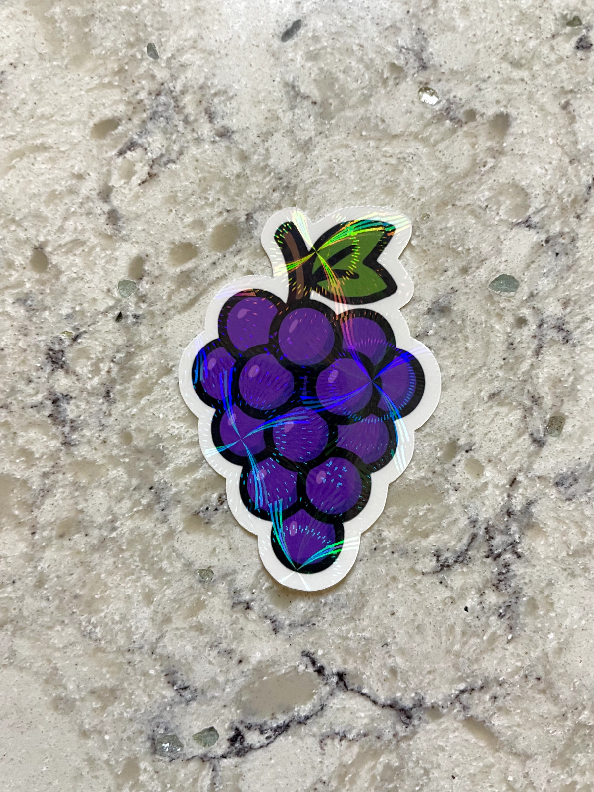 Grapes Sticker l Gloss or Holographic Laminate l Waterproof Decal