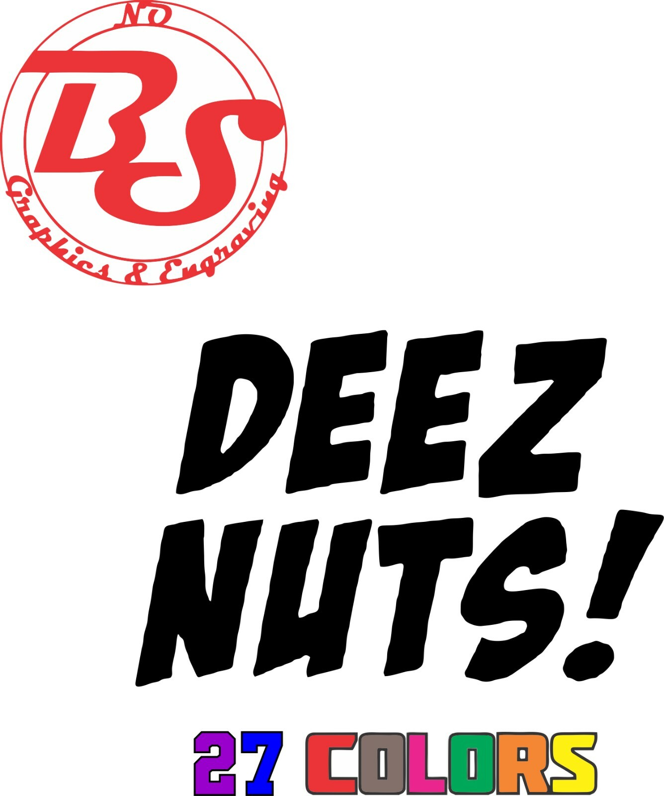 6" DEEZ NUTZ Nuts Balls Matter Decal Offensive Funny Rude Adult Joke JDM noBS