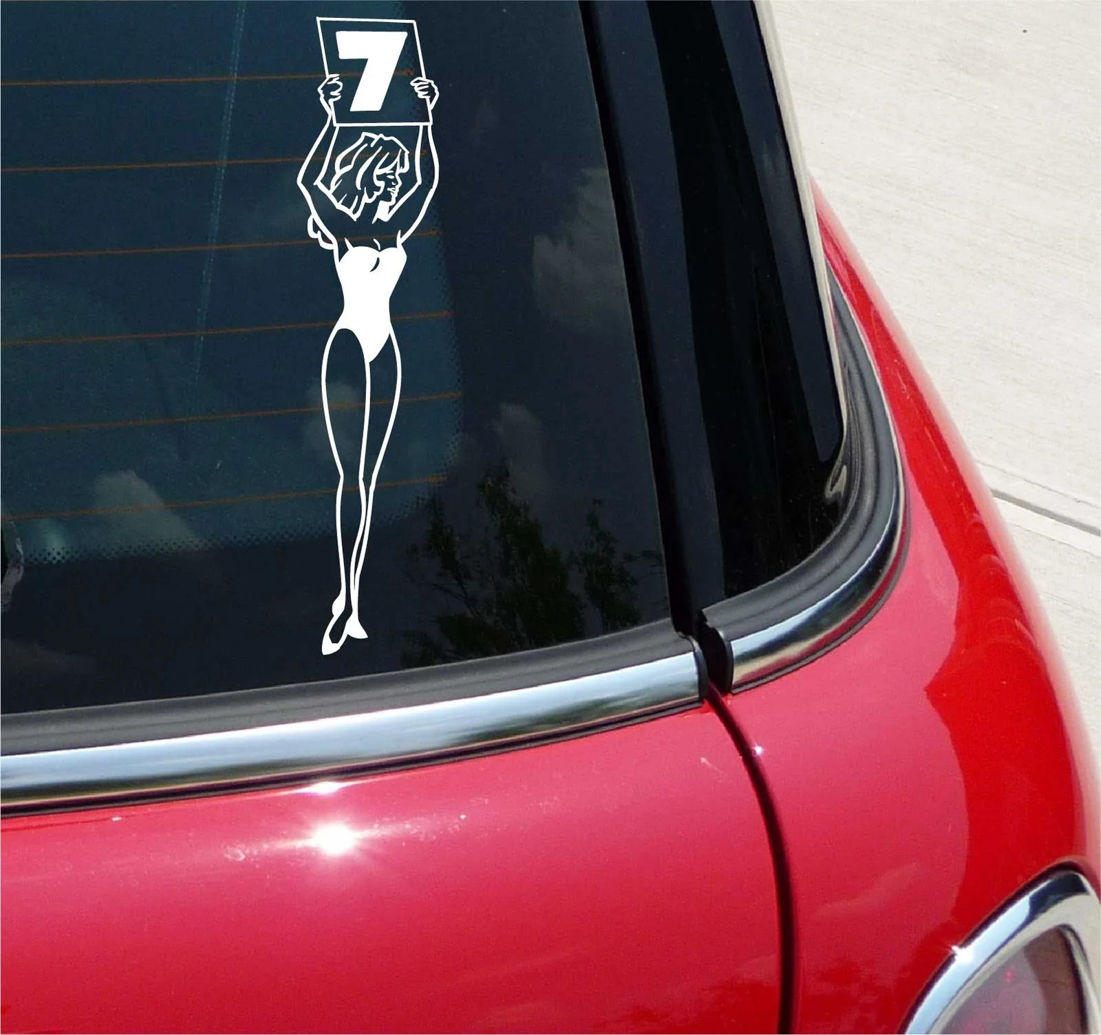 SEXY BOXING RING RINGSIDE GIRL FUNNY DECAL STICKER ART CAR WALL