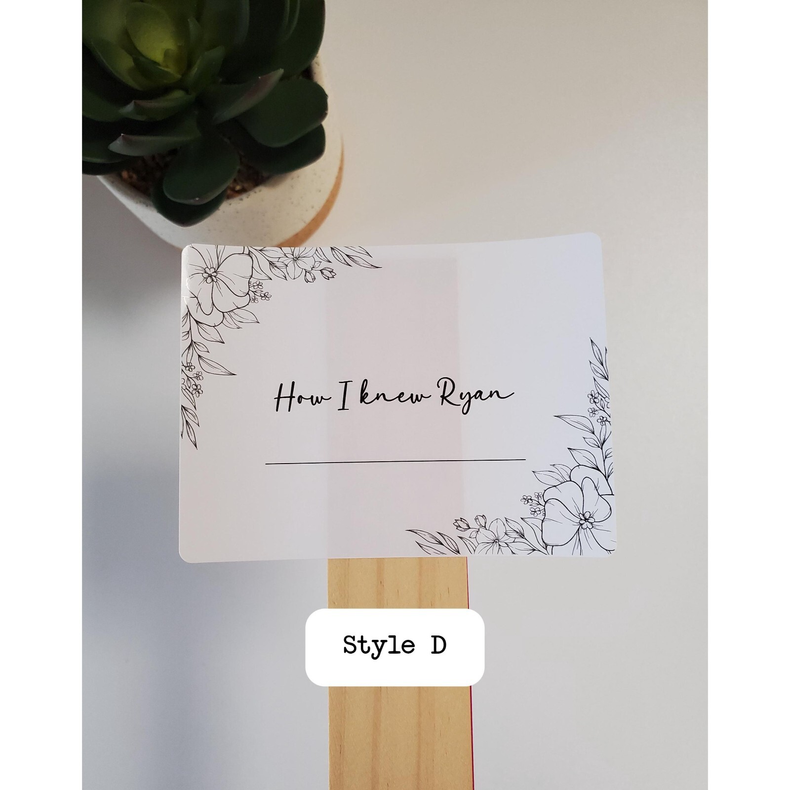 Custom Memorial Name Tag Stickers | Celebration Of Life | 4" x 3" Glossy Labels
