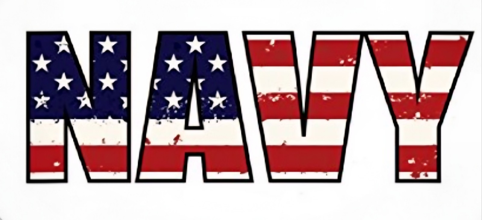 U.S. Navy American Flag Style Multicolor Vinyl Decal – Self-Adhesive Sticker