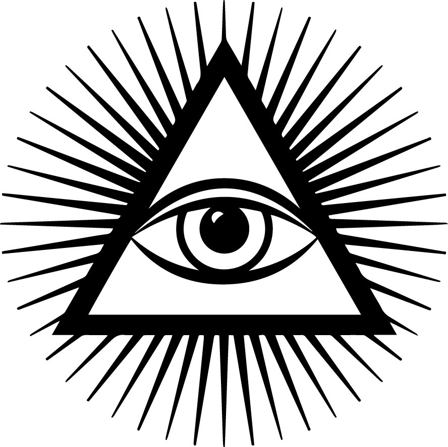 3.5 inch Third Eye Decal Window Sticker Inner Wisdom Self Aware Awake Woke Sun