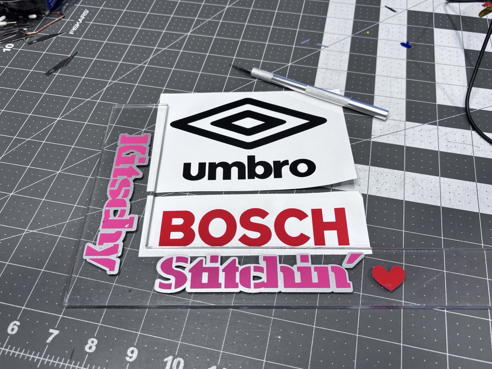TWO B0SCH Die Cut Vinyl Decals Many Sizes & Colors Free Shipping! Tools DIY