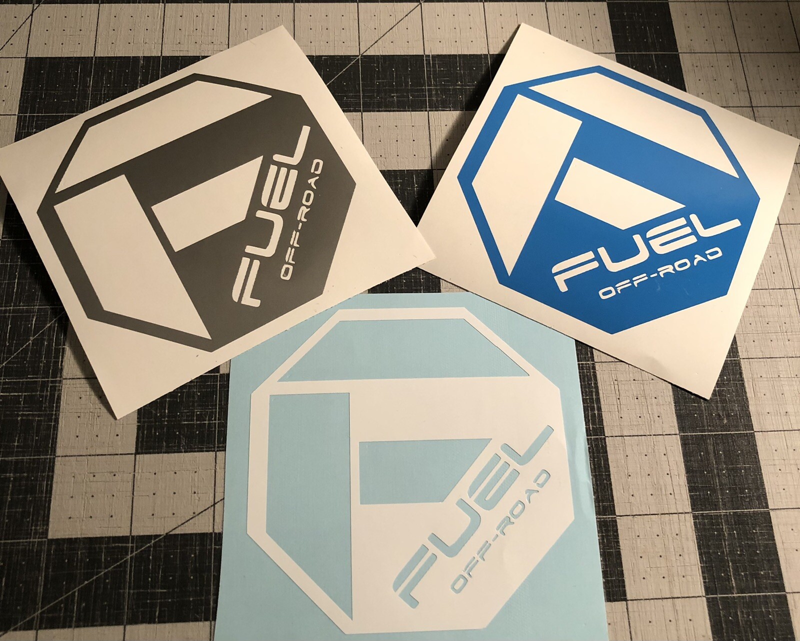 Vinyl Decal for Window – Fuel Off-Road Tires (Logo), Various Sizes & Colors