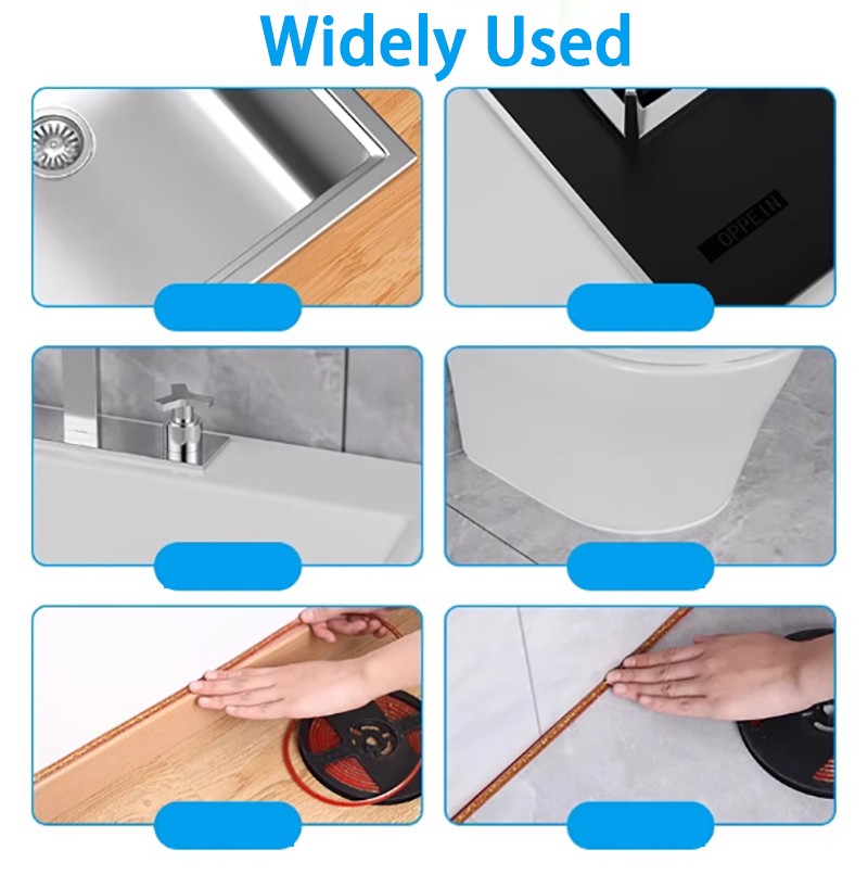 Ceramic Tile Mildewproof Gap Tape Self-Adhesive 8mmx6M Waterproof Seam Sticker