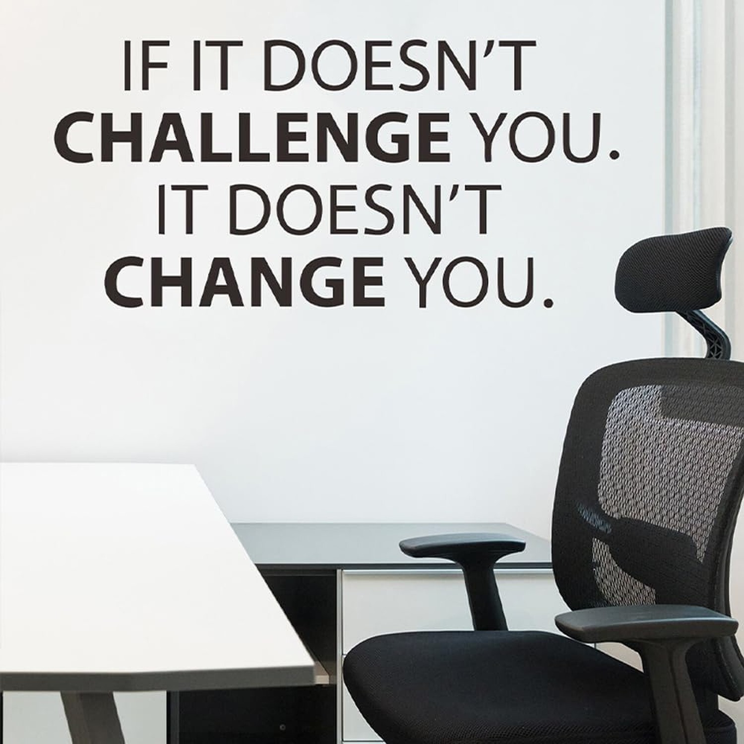 IF IT Doesn't Challenge You Wall Sticker Motivational Wall Decor Decoration D…