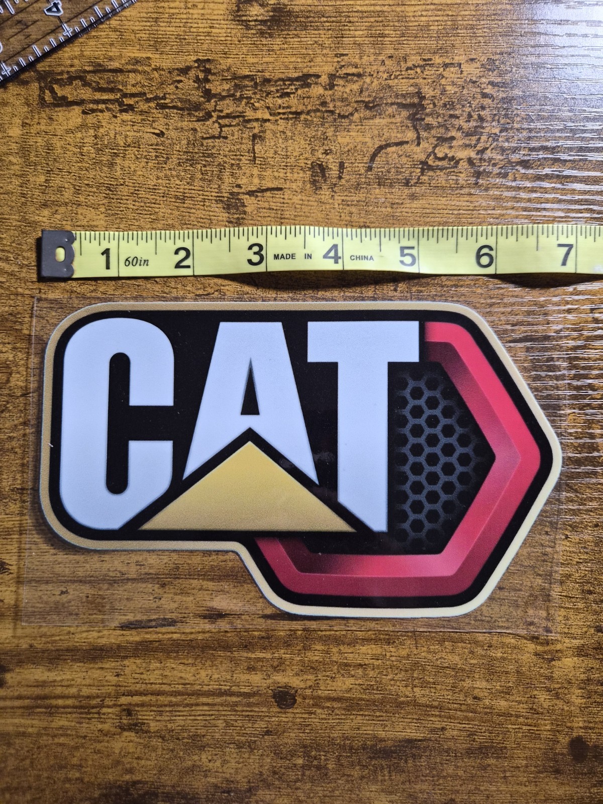 CAT HEAVY EQUIPMENT UV DTF Decal Sticker waterproof USA NOT VINYL