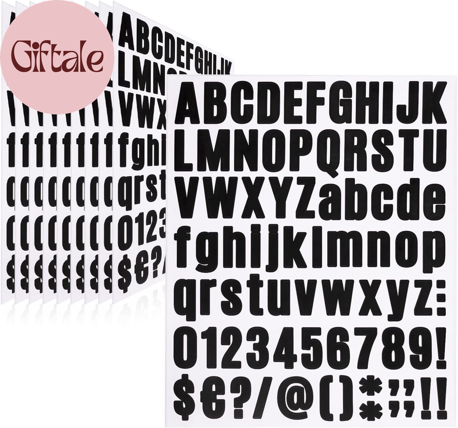 810 Piece 10 Sheet Letter Stickers – Self Adhesive Vinyl Waterproof Mailbox Numb