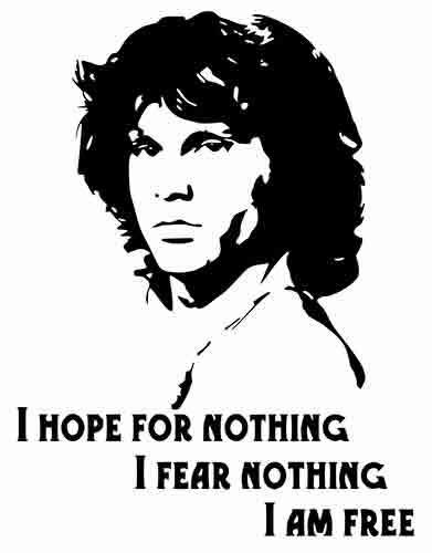 Jim Morrison The Doors Music Quote Wall Car Truck Window Vinyl Sticker Decal 12"