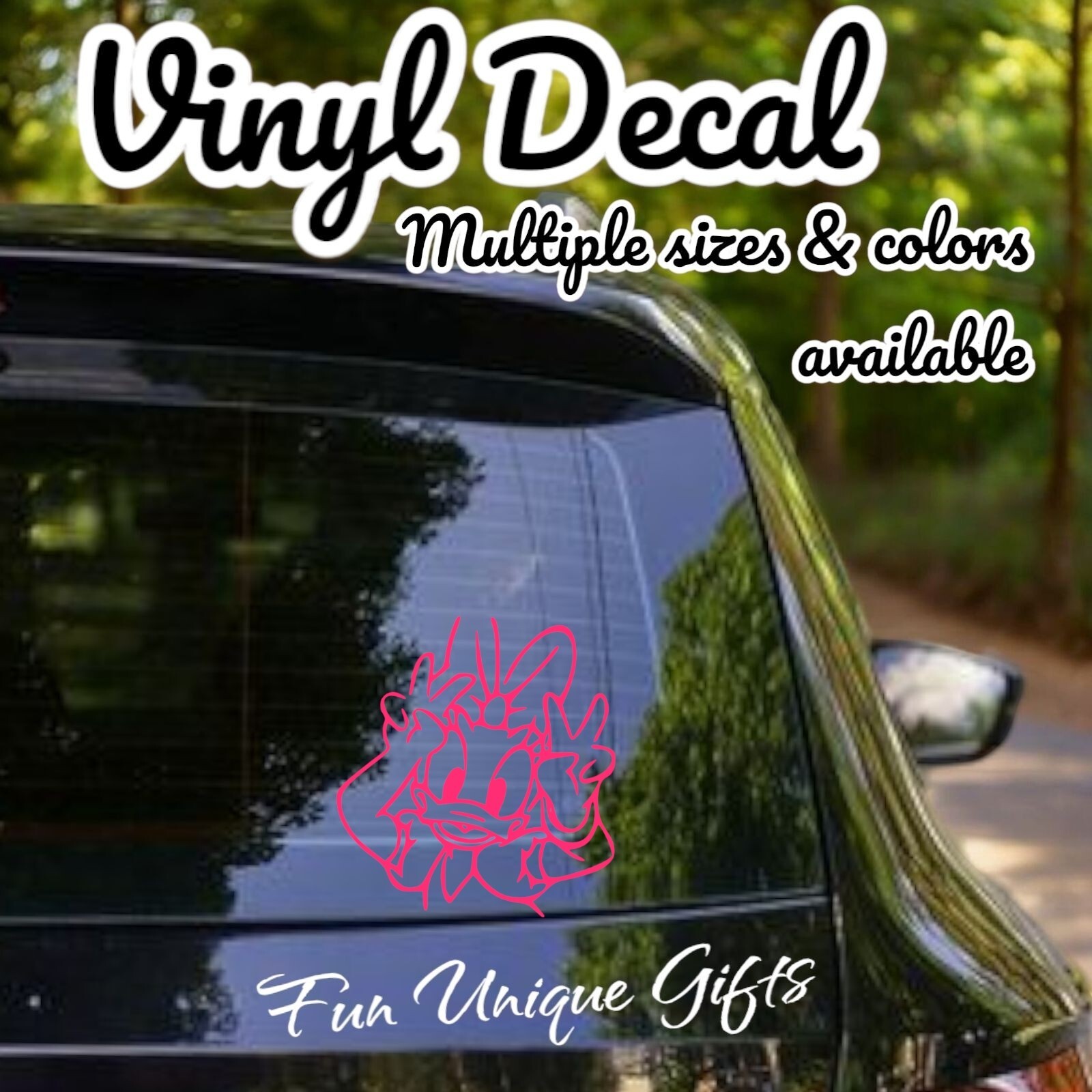 Daisy Duck Peace Vinyl Decal Sticker -Multiple Colors & Sizes- FREE SHIPPING