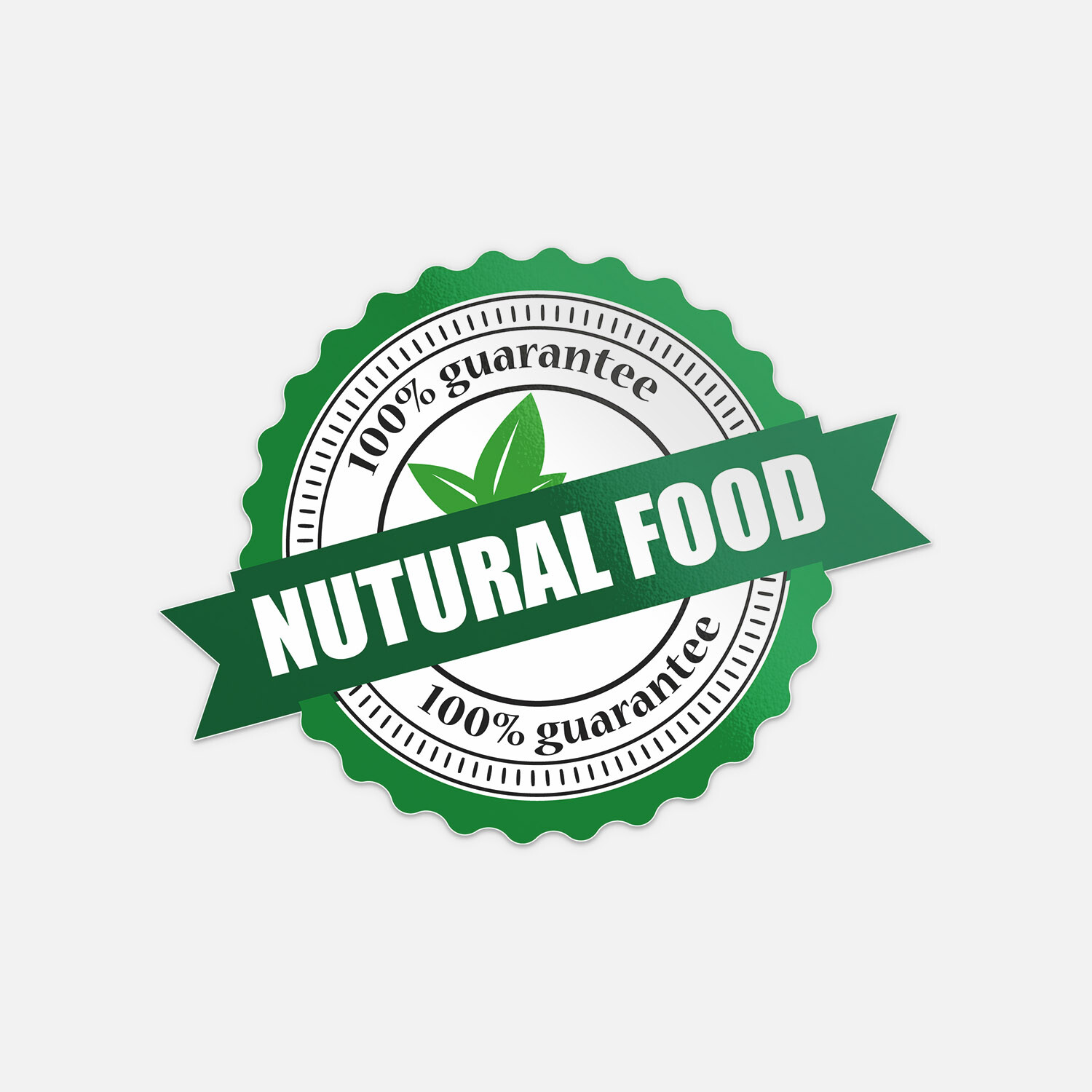 Natural Food Sign Vinyl Sticker Decal