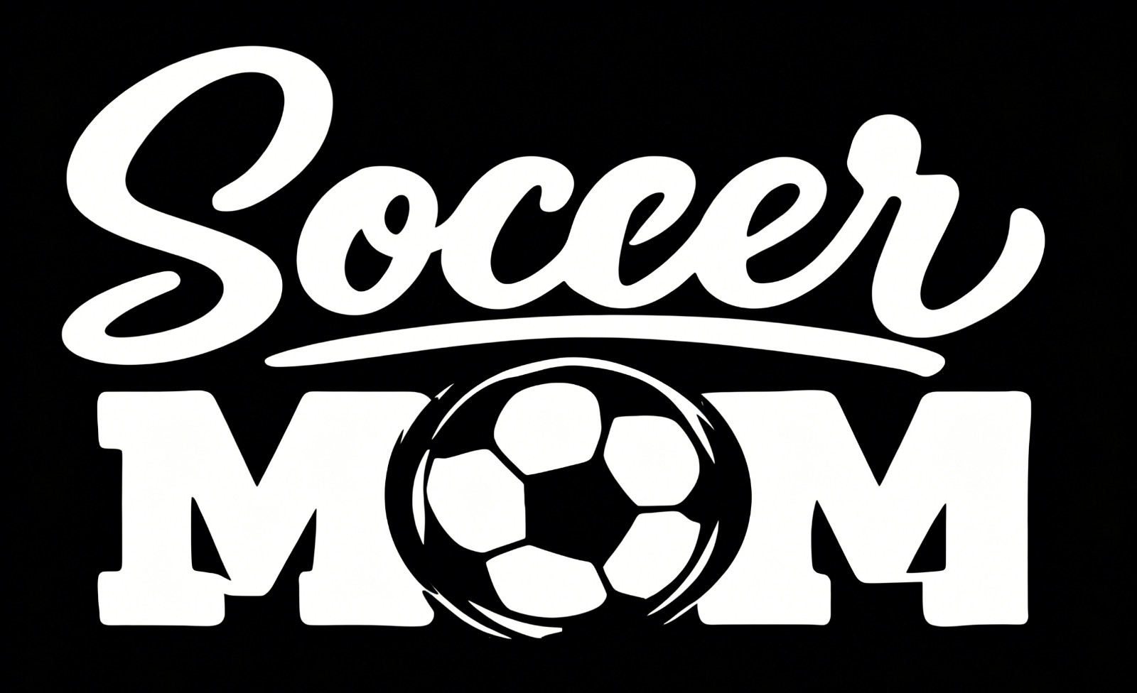 6X9" Soccer Mom Vinyl Sticker Football Fan Car Window Decal