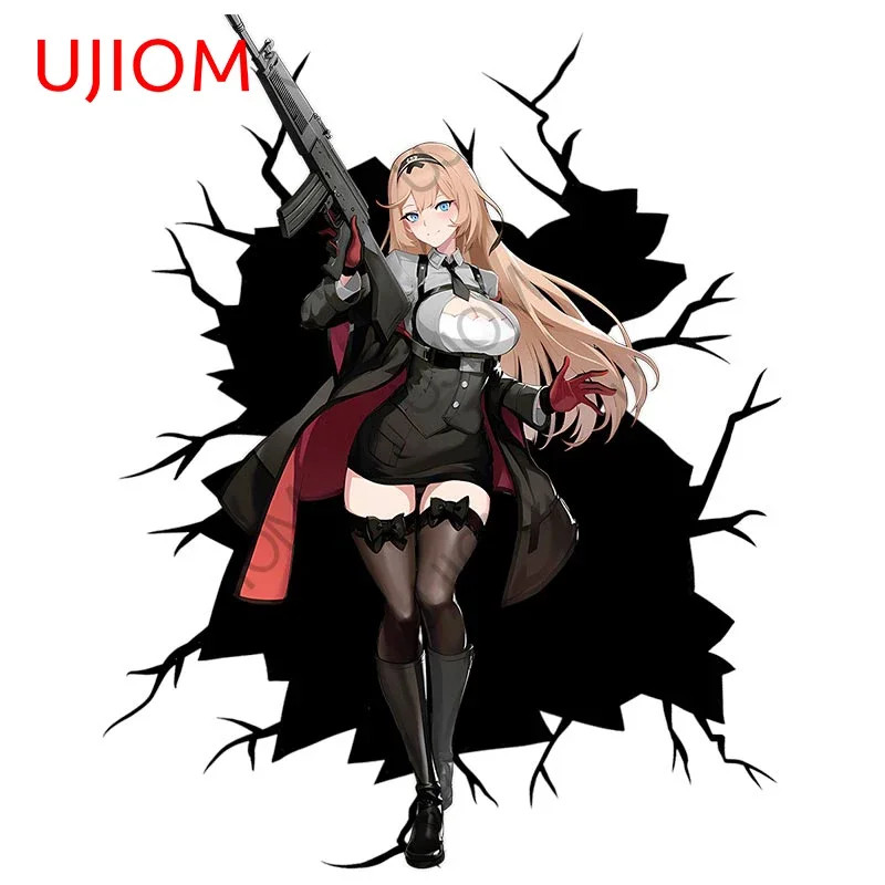UJIOM 13cm Honkai Star Rail Crack Wall Sticker Funny Vinyl Laptop Toilet Sofa