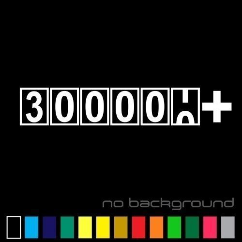 300000+ Miles Sticker Vinyl Decal 300K High Mileage Km Car Window Funny FCK JDM