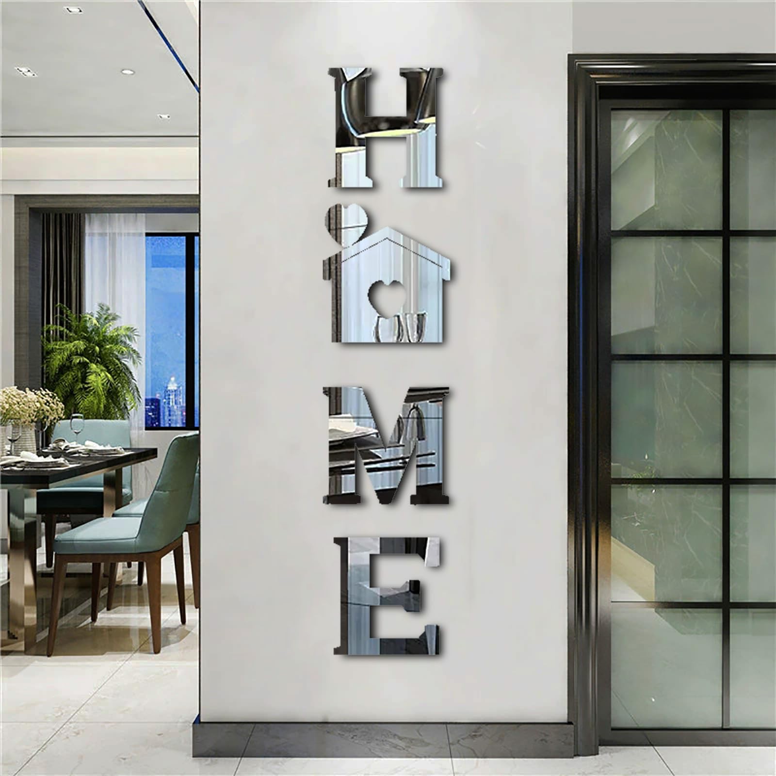 Wall Decor Home Letter Signs Acrylic Mirror Stickers Wall Decorations for Liv…