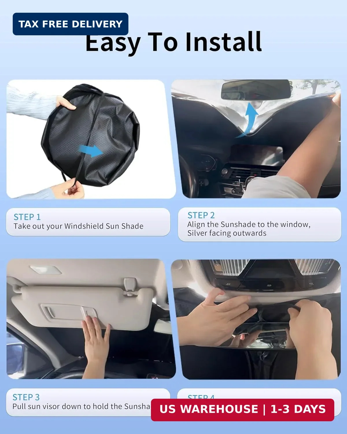 GX400 GX460 GX470 Customized Windshield Sun Shade for 2002-2023 2024 GX460 Front